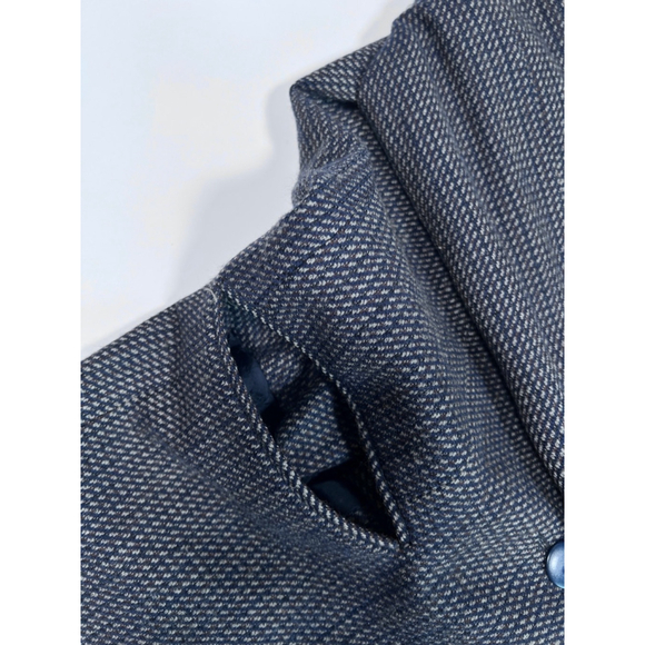 Salvatore Ferragamo Blazer Vintage Navy Blue Wool Jacket Grey - Picture 6 of 10